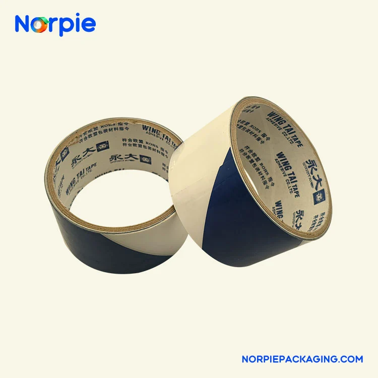 نوار هشدار آبی و سفید